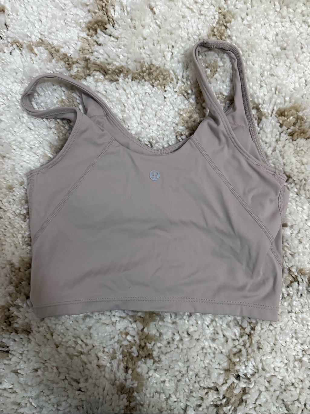 Lululemon Athletica Light Taupe Strappy Sports Bra